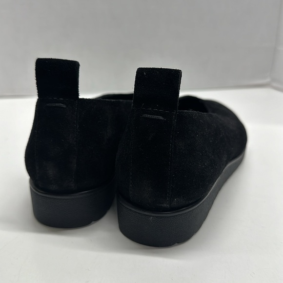 Eileen Fisher Humor Easy Comfort Slip On Flat Shoes Suede Round Toe Black Size 7 - Picture 5 of 10